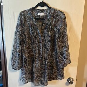 Paisley Print Women's Top